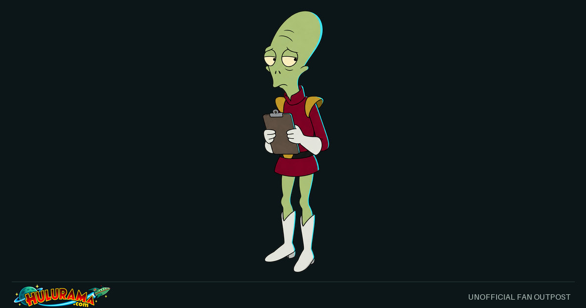 Kif Kroker holds a clipboard and glances sideways in his service uniform.