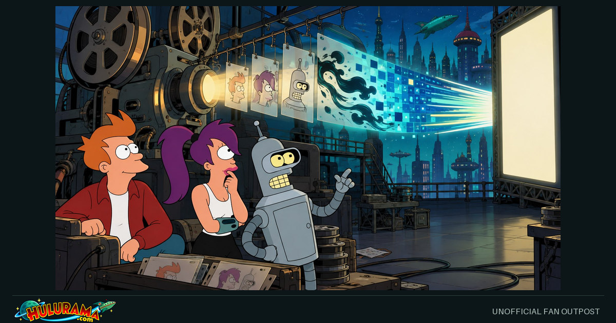 An animation projector sends changing styles and shapes toward a blank screen.