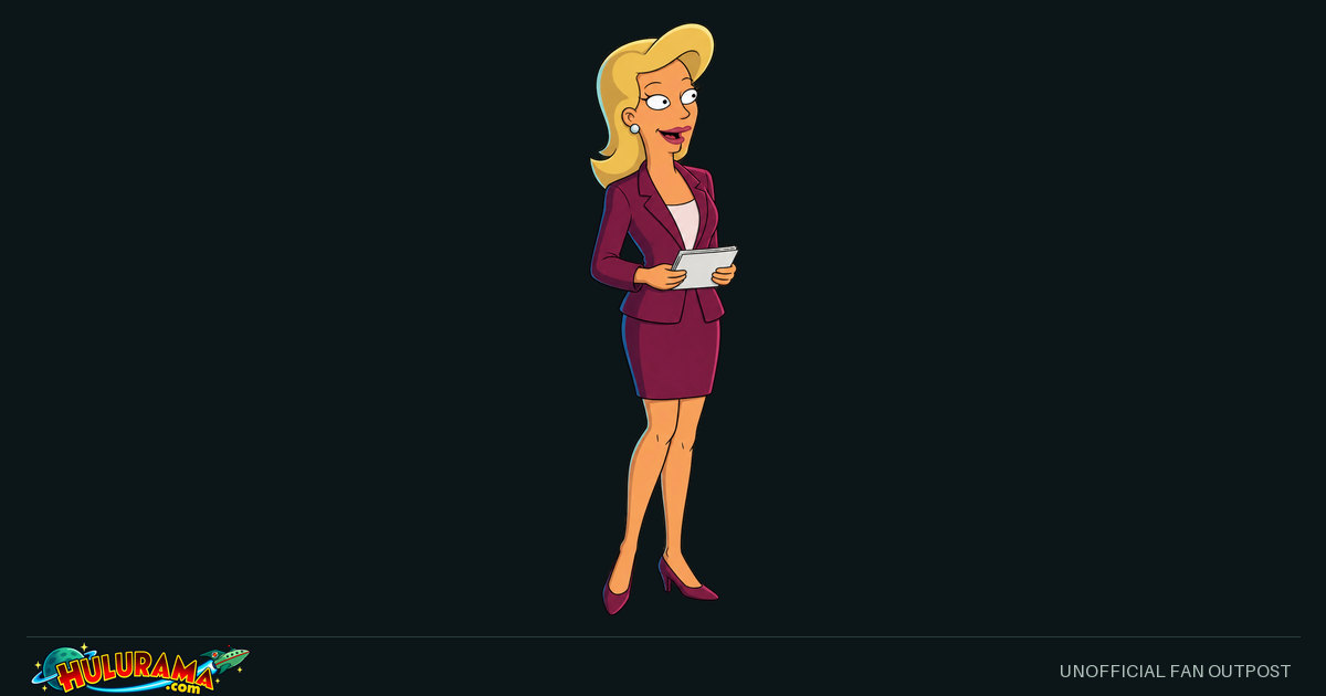 Linda smiles while holding blank cue cards.