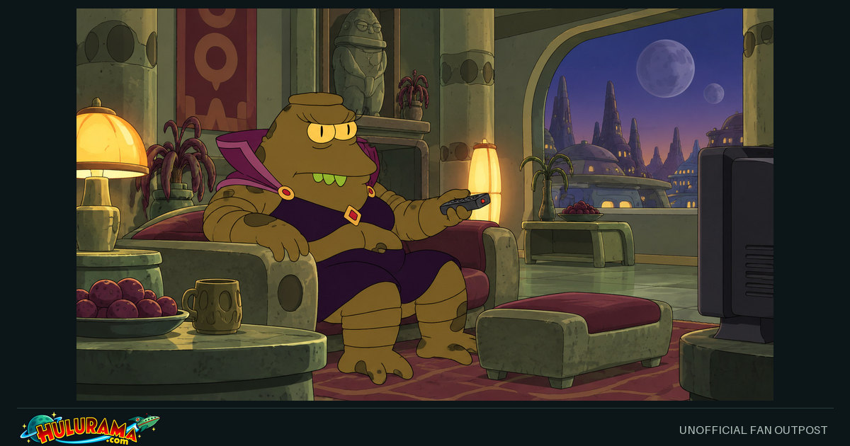 Ndnd lounges with a remote in an ornate Omicronian sitting room.