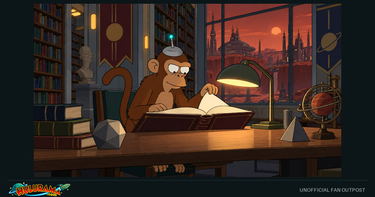 Guenter reads an open book beneath a library desk lamp.