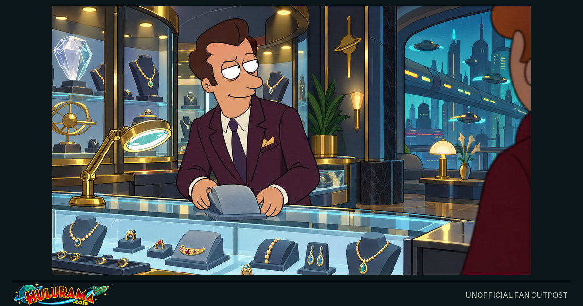 Randy Munchnik arranges a jewelry case in a brightly lit shop.